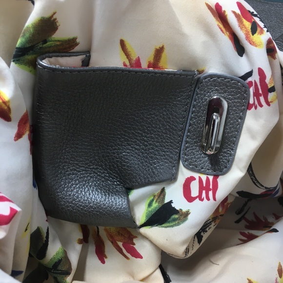 Chi by Carlos Falchi Leather Metallic Bag - Picture 13 of 16